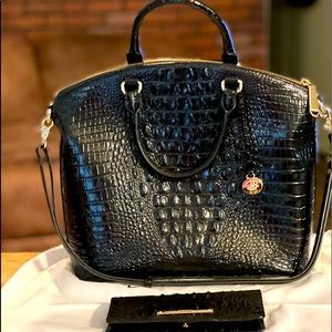 Brahmin Large Duxbury Satchel with matching Ady Wallet.